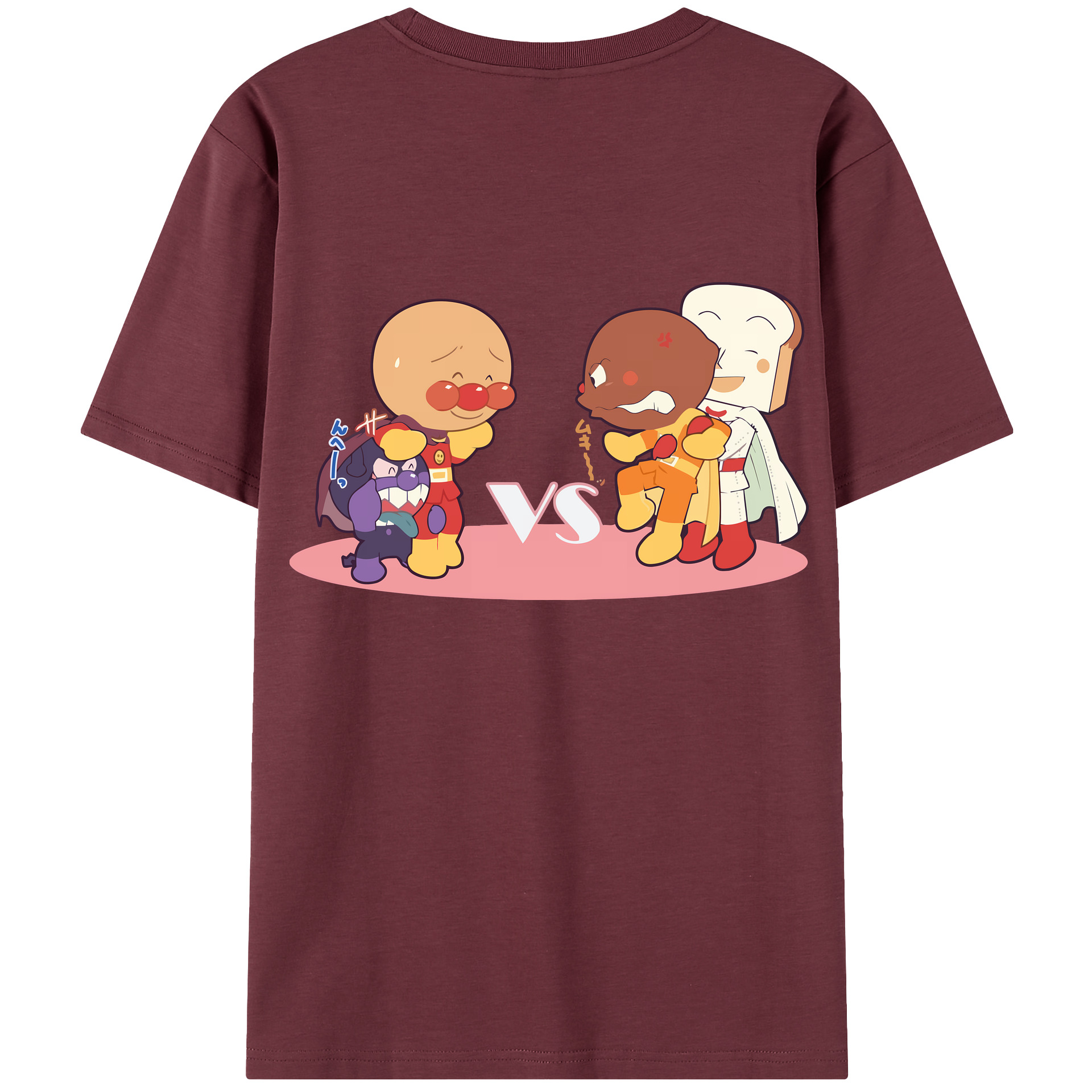 （画像用） アンパンマン Anpanman 綿100％半袖Tシャツ（背面プリント）